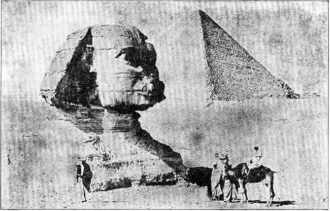 SPHINX AND PYRAMID.