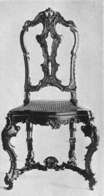 Chair, Pearwood Venetian. Early XVIII Century