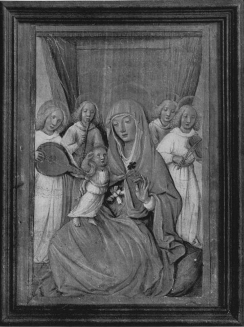 Madonna and Angels. Atelier of Jean Bourdichon, 1457-1521
