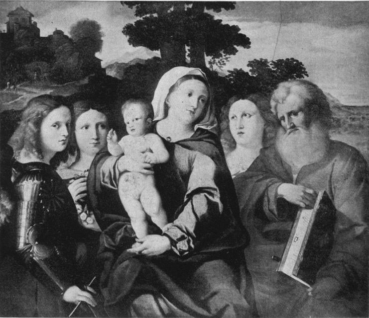 Madonna and Saints. Palma il Vecchio, about 1480-1528