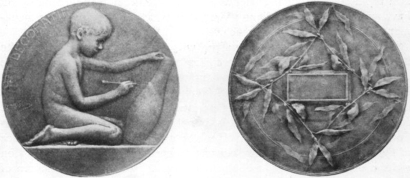Medal, L'Art Decorative, by Ovide Yencesse, 1869-