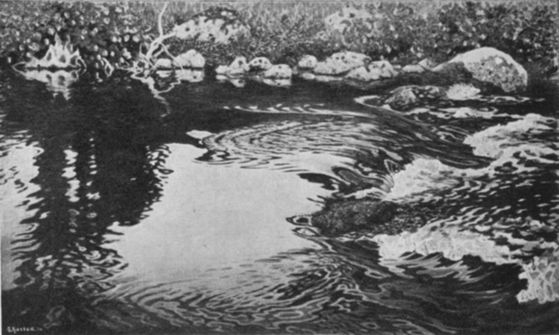 Summer Evening at the River. Gustav Adolf Fjaestad, 1870-