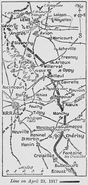 Line on April 23, 1917