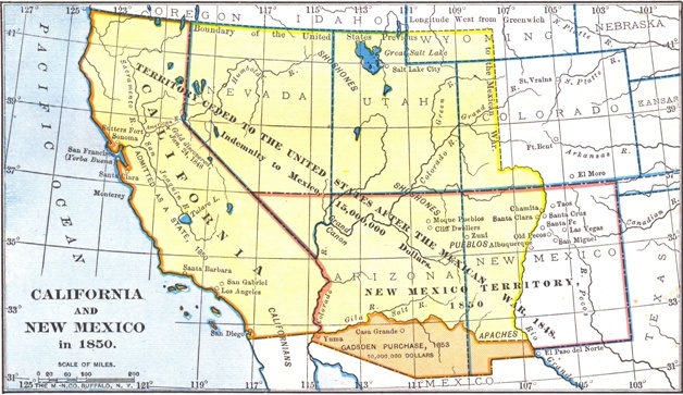 CALIFORNIA AND NEW MEXICO in 1850