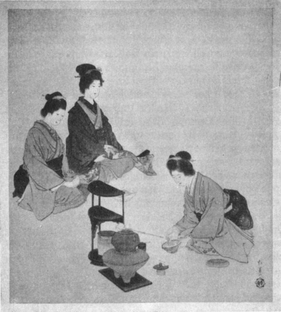 The Tea Ceremony, by Miss Uyemura Shoen. Plate II.