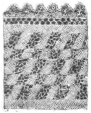 Sample of knitted lace