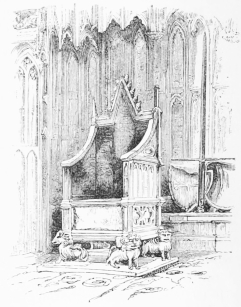 THE CORONATION CHAIR, WESTMINSTER.