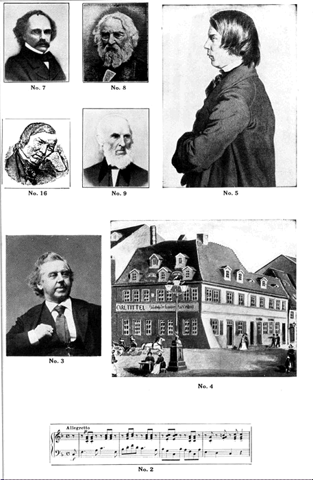 Second page of illustrations: 7, 8, 16, 9, 5, 3, 4, 2