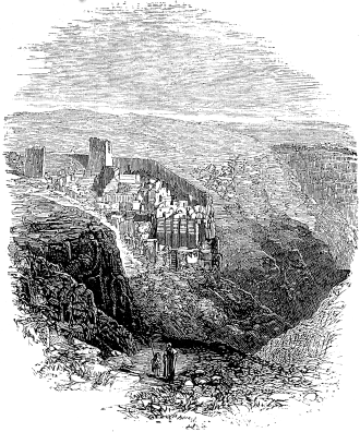 Drawing of Kidron Gorge