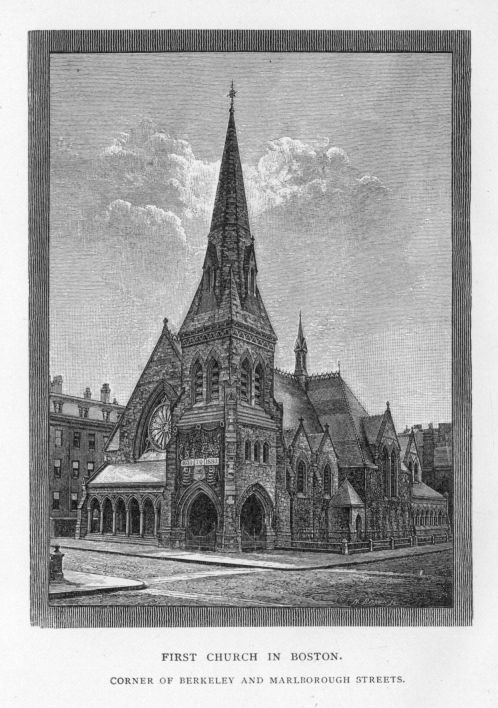 First Church in Boston.  Corner of Berkeley and Marlborough Streets.