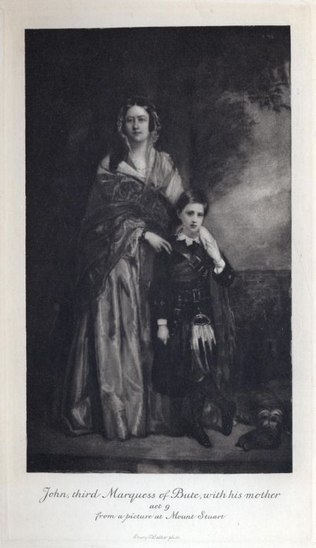 <I>John, third Marquess of Bute, with his Mother aet 9 from a picture at Mount Stuart</I>