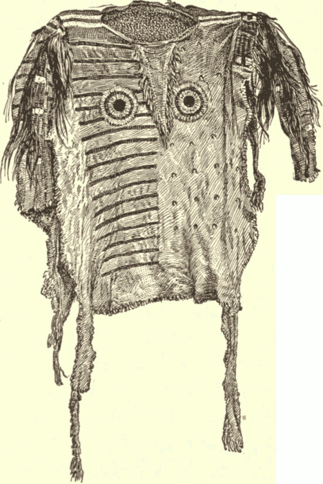 Skin Jacket. (From Original in Peabody Museum.) Illustration.