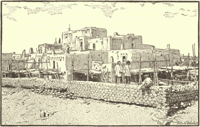 View of Pueblo: Taos, N. M. (From Photograph.) Illustration.
