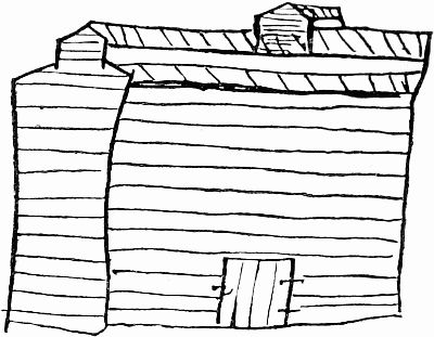 Sketch of a local hut; linked to a larger image.