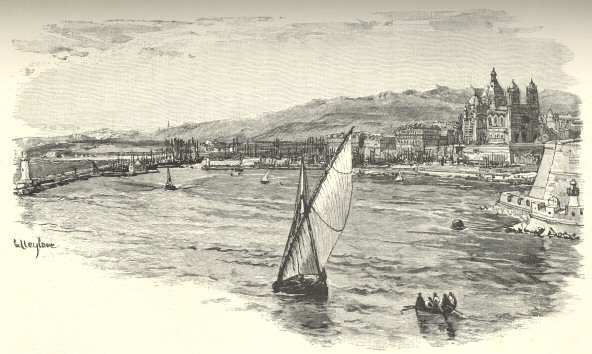 The New Harbour, Marseilles.  From Cassell’s ‘Cities
of the World’