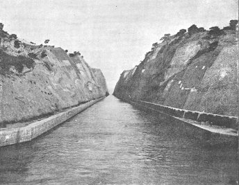 The Corinth Canal (From a photograph by Fradelle and Young)