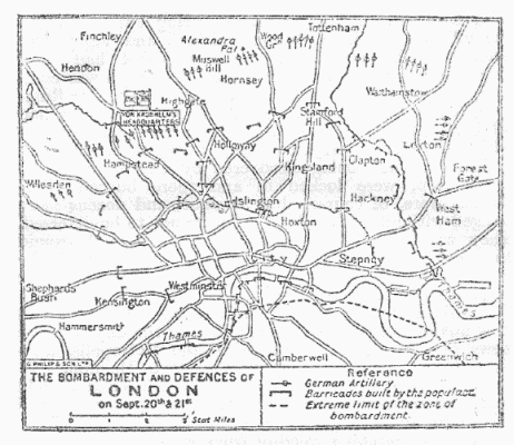 THE BOMBARDMENT and DEFENCES of LONDON
on Sept. 20th & 21st