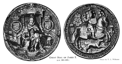 Illustration: Great Seal of James I.