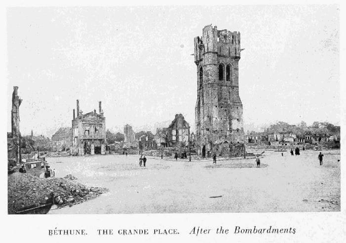 BTHUNE. THE GRANDE PLACE. After the Bombardments