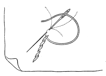 Fig. 1.—Stem Stitch—a peculiar use of short stitches.