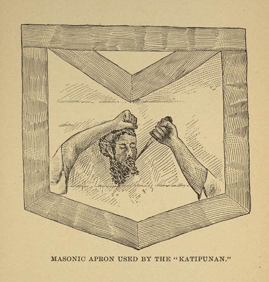 Masonic apron used by the “Katipunan.”