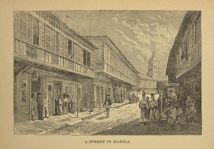A street in Manila.