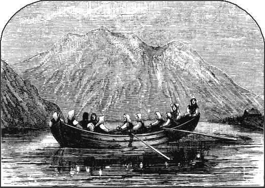Sæter Girls in a Boat on Sikkildals Lake