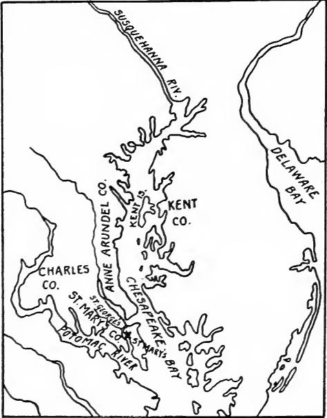 Settlements In Maryland, 1634.