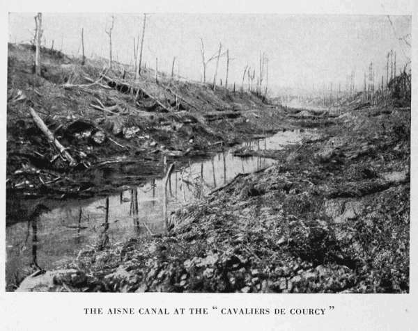 THE AISNE CANAL AT THE "CAVALIERS DE COURCY"