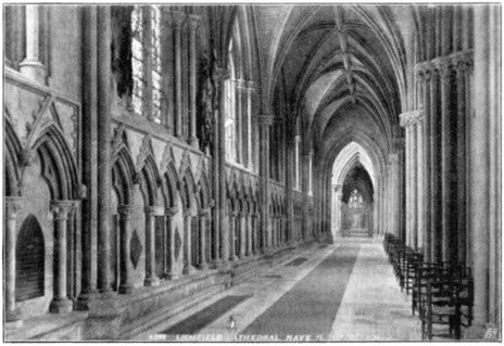 NORTH AISLE OF NAVE, LOOKING EAST.