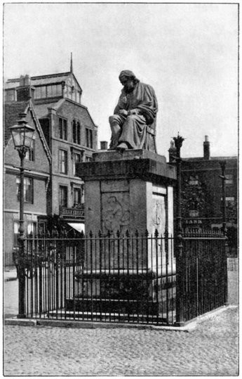 MONUMENT TO DR JOHNSON IN THE MARKET-PLACE.