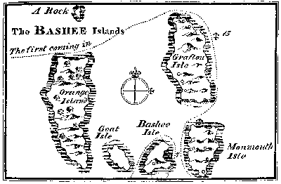 Map of the Bashee Islands.