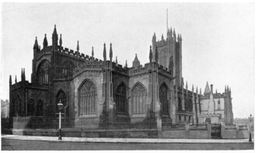 Photo, W. H. Bowman. MANCHESTER CATHEDRAL FROM THE NORTH-EAST.