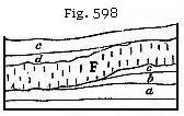 Fig. 598: Section through sedimentary mass with melted matter.