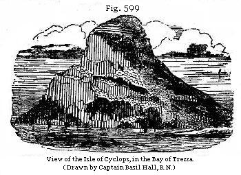 Fig. 599: View of the Isle of Cyclops, in the Bay of Trezza.