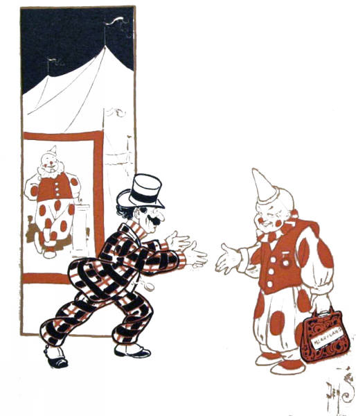 A clown is sent to a circus