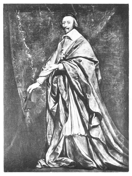 Cardinal De Richelieu. From a Portrait by Phillippe De Champaigne