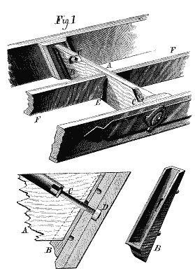 Fig 1, billiard table support frame