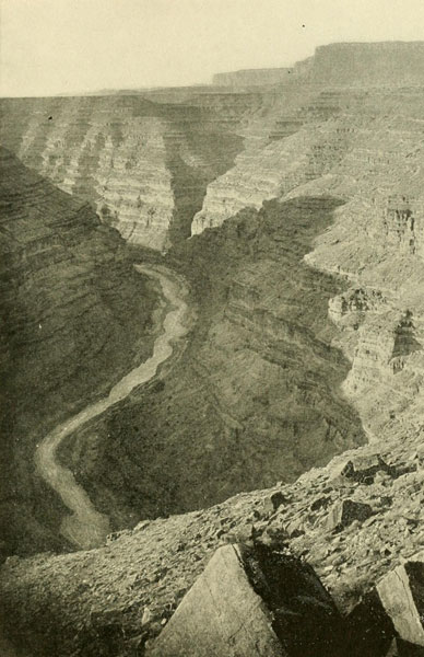 Canyon of San Juan
River Looking West at Honiket Trail, Utah.
