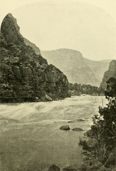 The Canyon of
Lodore—Upper Part of Disaster Falls.