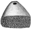No. 217. Terra-cotta Handle of a Trojan Brush, with the
holes in which the bristles have been fixed. (10 M.).