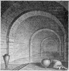 A VIEW OF THE ANCIENT MOORISH BATH AT CINTRA.

(From Murphy’s “Travels in Portugal,” 1795.)