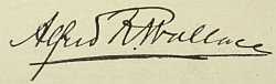 signature of Alfred R. Wallace