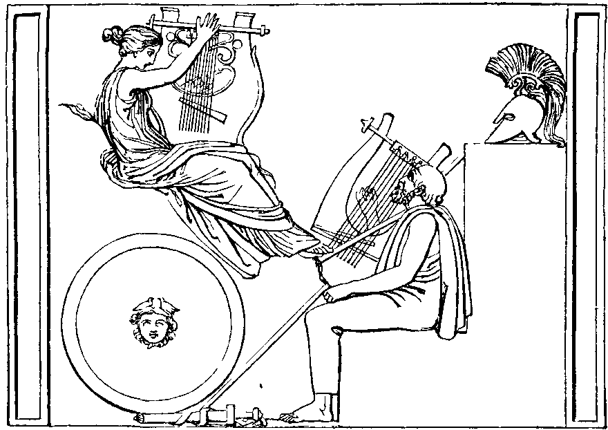 HOMER INVOKING THE MUSE. Illustration: HOMER INVOKING THE MUSE.