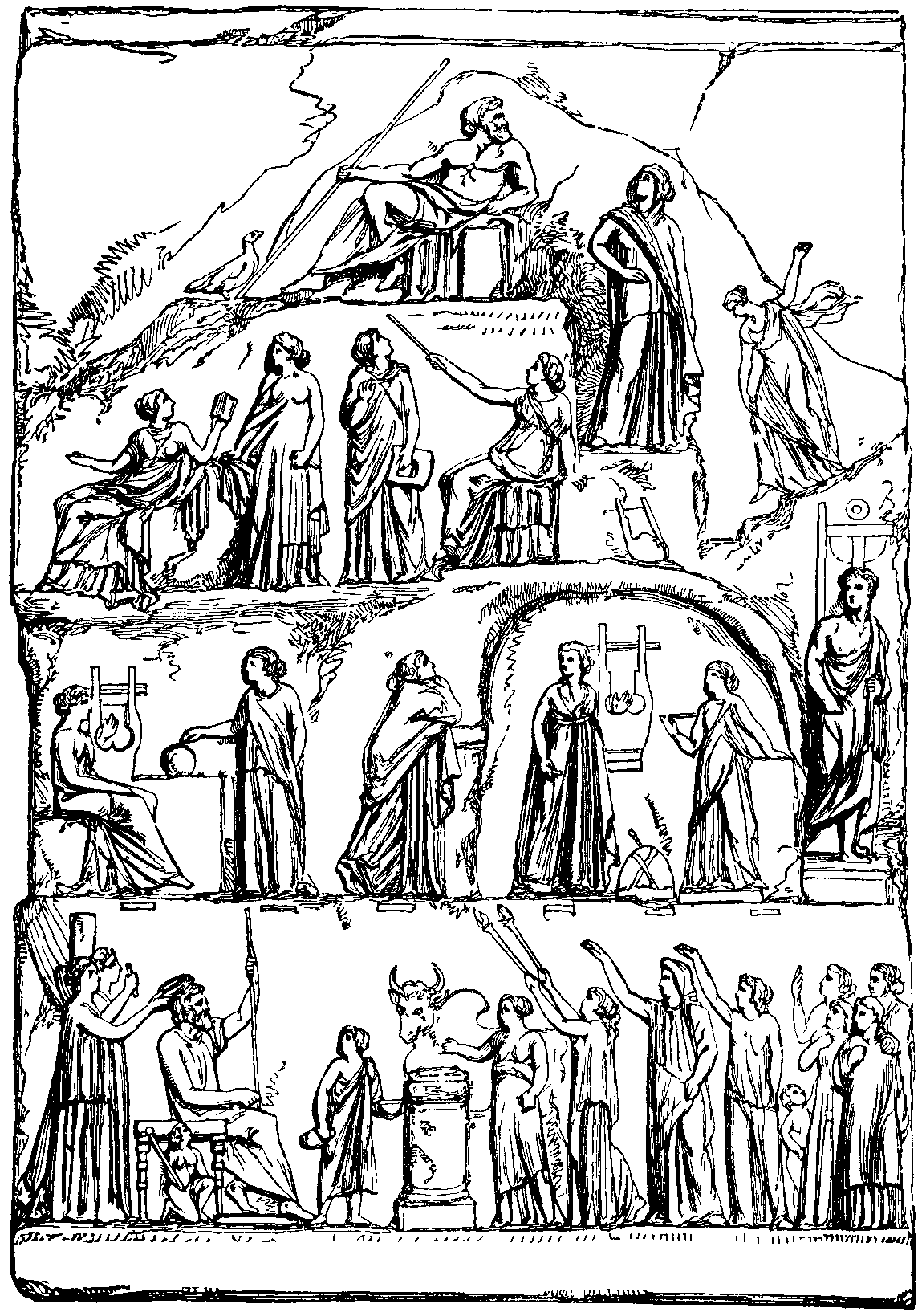 THE APOTHEOSIS OF HOMER. Illustration: THE APOTHEOSIS OF HOMER.