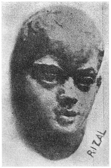 Model of head of a Dapitan girl by Rizal.