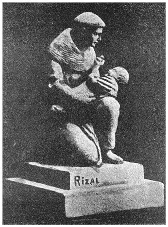 Statuette modelled by Rizal.