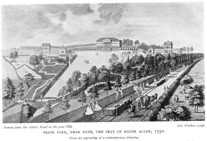Prior Park, near Bath, the seat of Ralph Allen, 1750