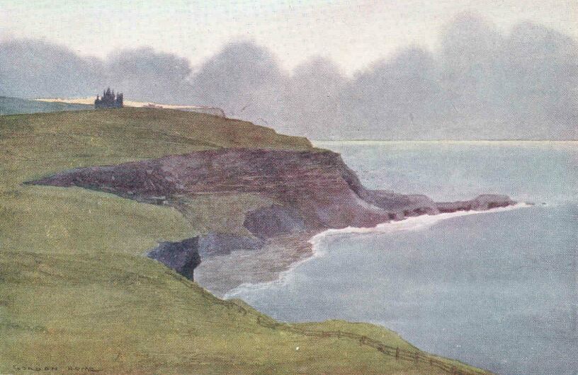 Whitby Abbey from the Cliffs
