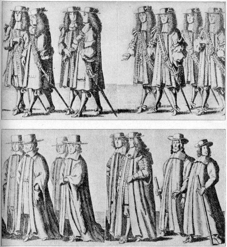 Figures from Funeral Procession of the Duke of
Albemarle, 1670.